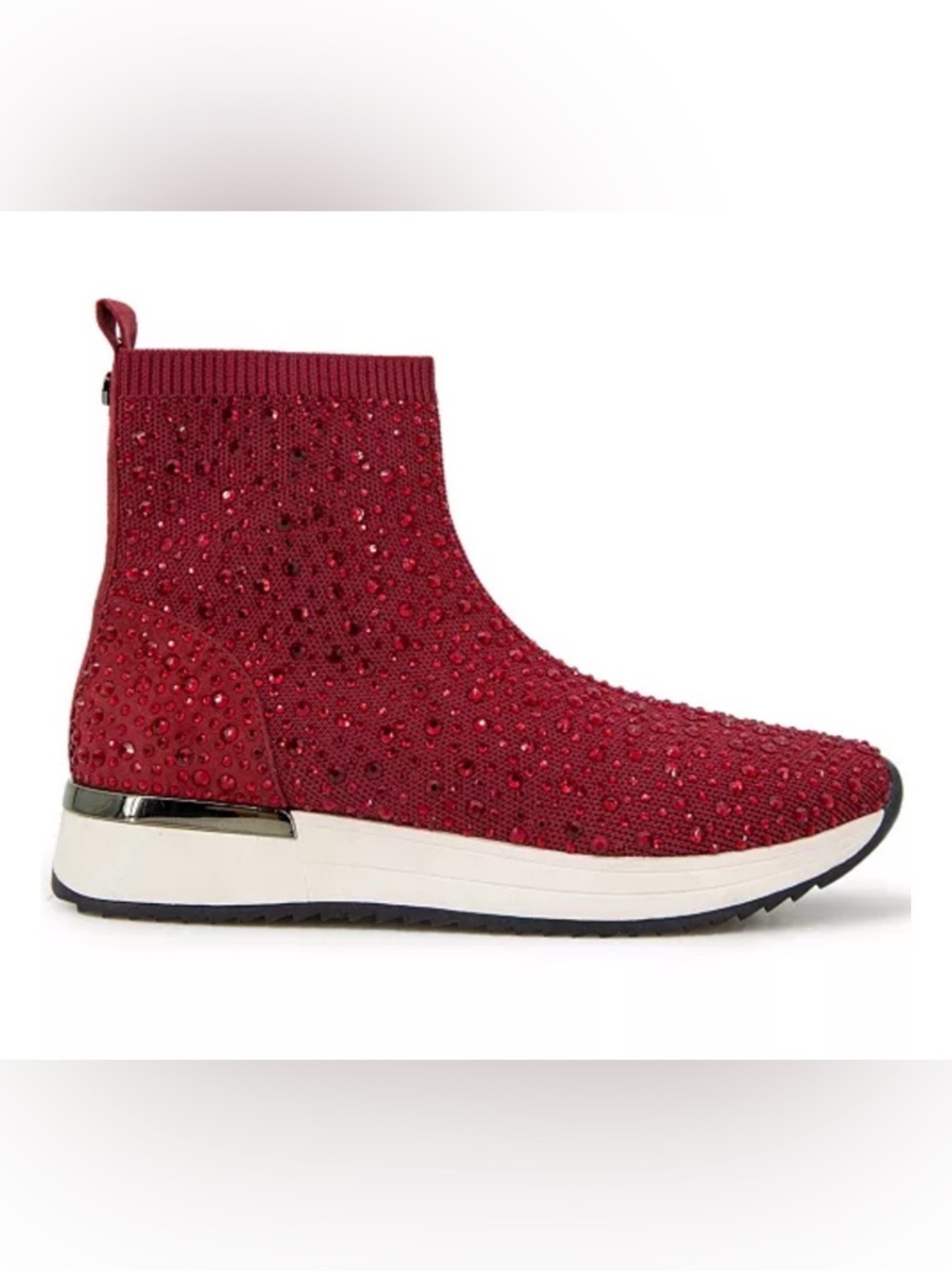 Kenneth Cole Red Cameron Jewel High Top SlipOn Casual & Fashion Sneakers Size9.5